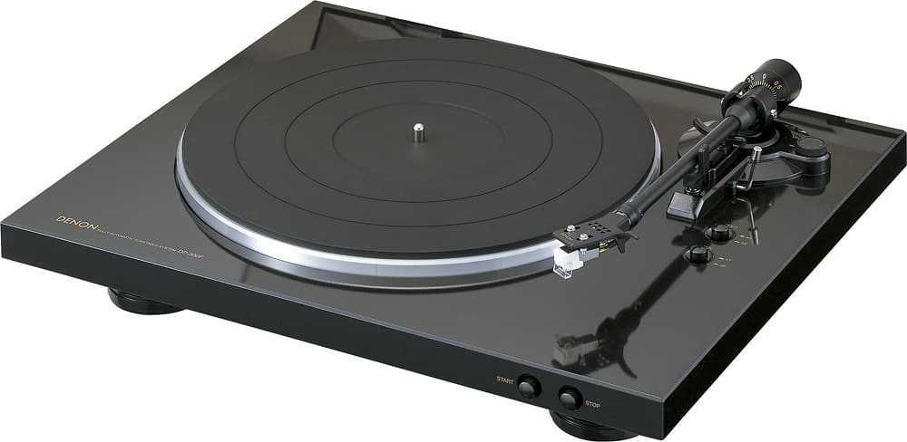 Alt View 13. Denon - DP-300F Fully Automatic Analog Turntable with Built-In Phono Equalizer, Unique Tonearm Design, Slim Design - Black.