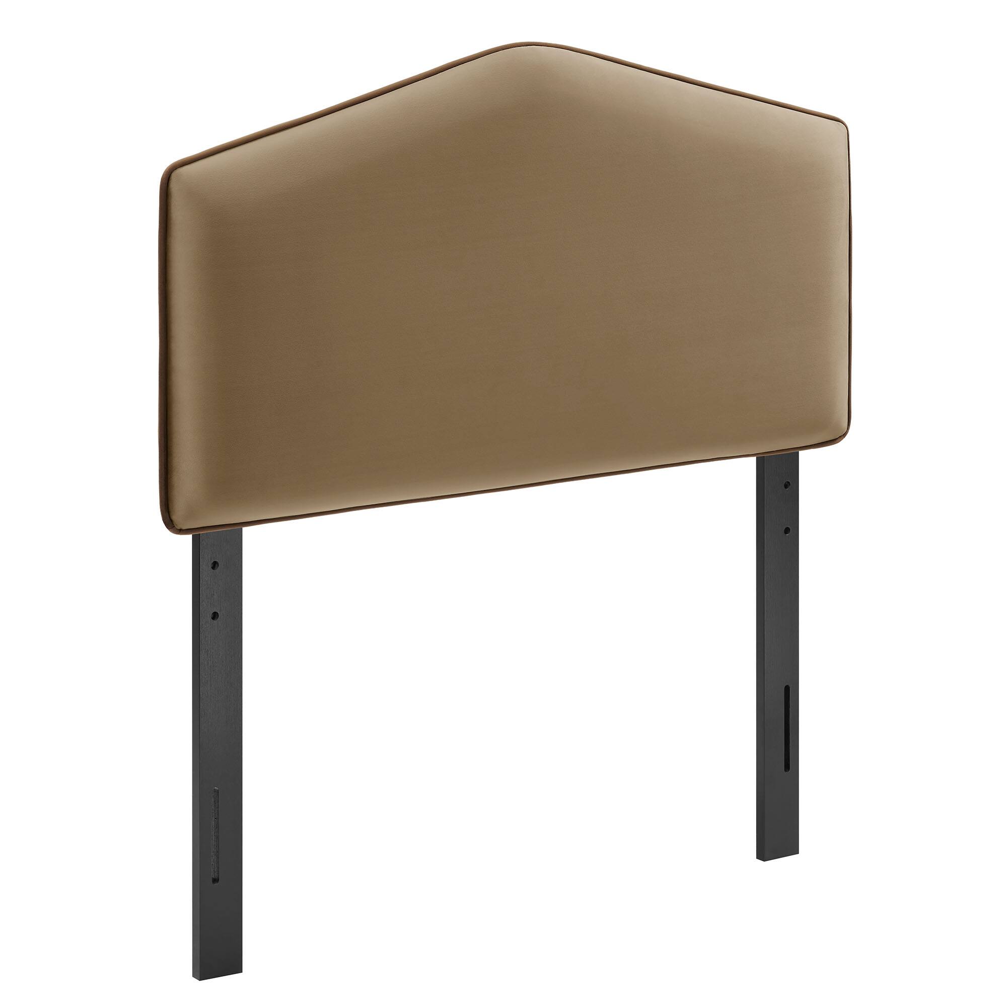 Angle. Modway - Cosette Performance Velvet Headboard by Modway - Taupe.