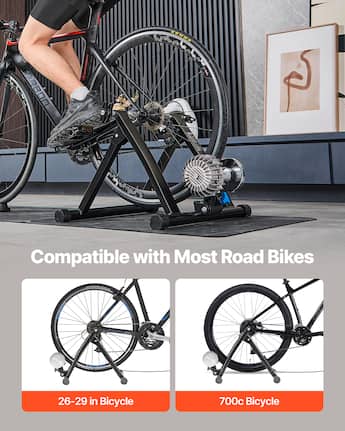 VEVOR Bike Trainer, 26 29 Inch & 700C Wheels, Foldable Fluid VEVOR Bike Trainer, 26 29 Inch & 700C Wheels, Foldable Fluid