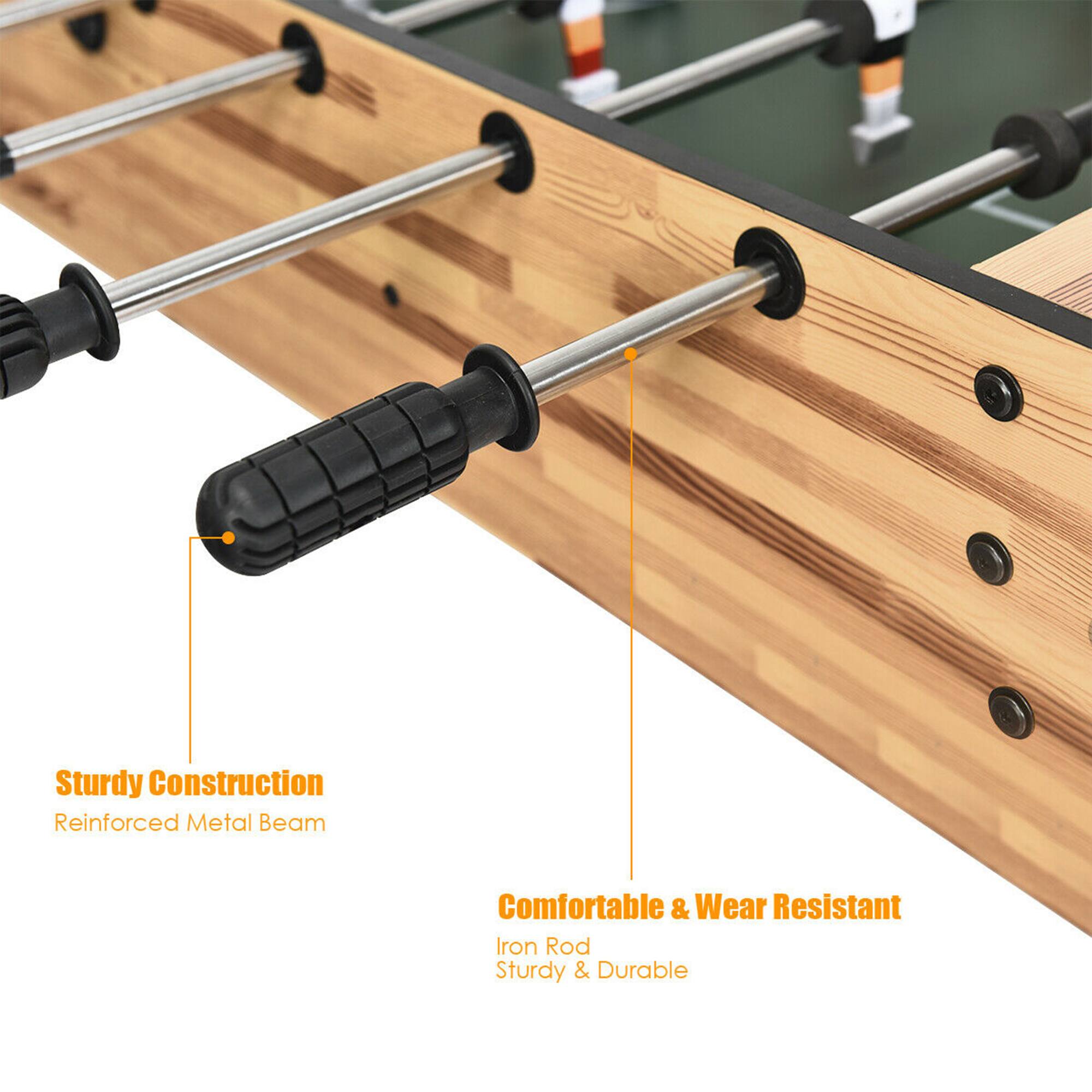 Sturdy Construction: Reinforced Metal Beam
Comfortable & Wear Resistant: Iron Rod
Sturdy & Durable: