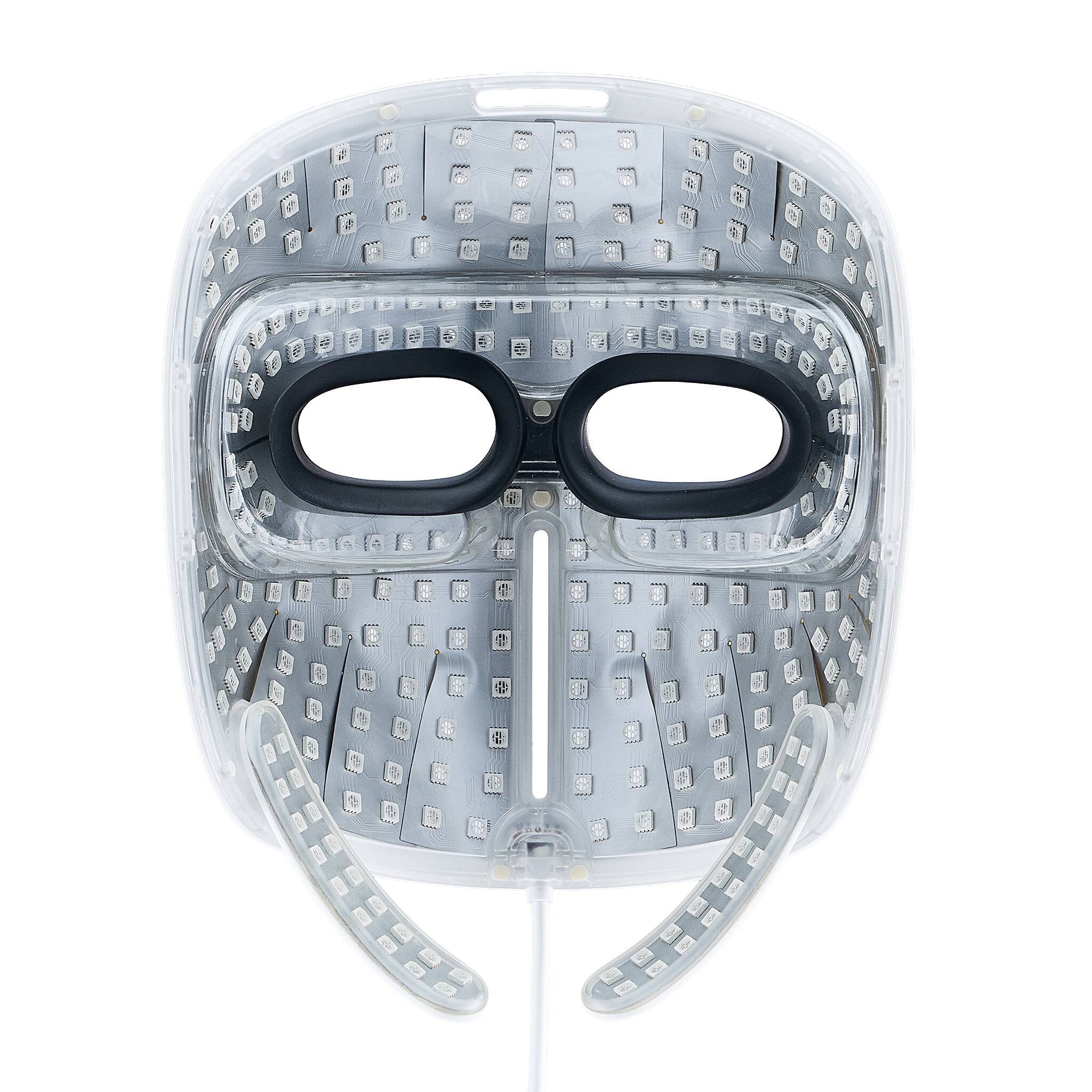 Back. Mito Red Light, LLC - MitoGLOW™ LED Red Light Therapy Mask | With Blue, Yellow, Red and Near Infrared LED - White.