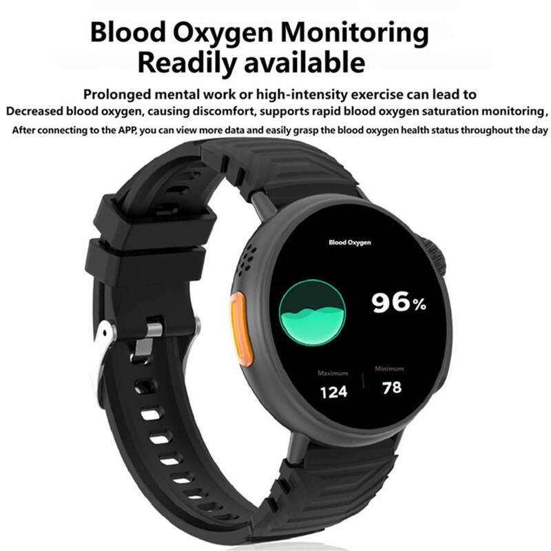 Blood Oxygen Monitoring Readily available

Prolonged mental work or high-intensity exercise can lead to decreased blood oxygen, causing discomfort. Supports rapid blood oxygen saturation monitoring. After connecting to the APP, you can view more data and easily grasp the blood oxygen health status throughout the day.

Blood Oxygen: 96%
Maximum: 124
Minimum: 78