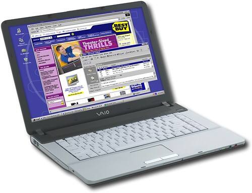 Angle Standard. Sony - VAIO Notebook with Intel® Centrino® - White.