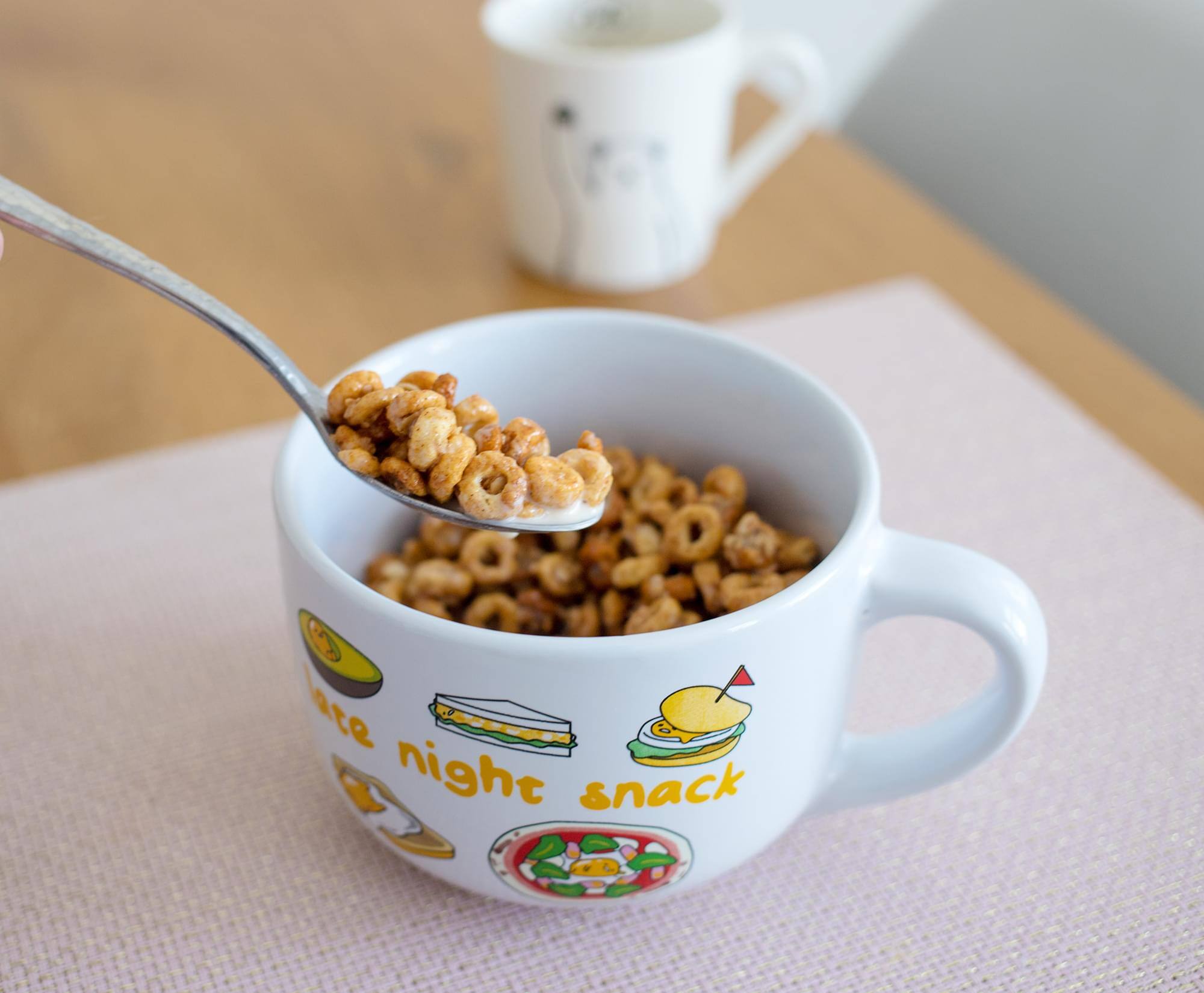 Sure! Here is the corrected and grouped text from the image:

---

**Night Snack**

- Avocado
- Sandwich
- Burger
- Salad

---