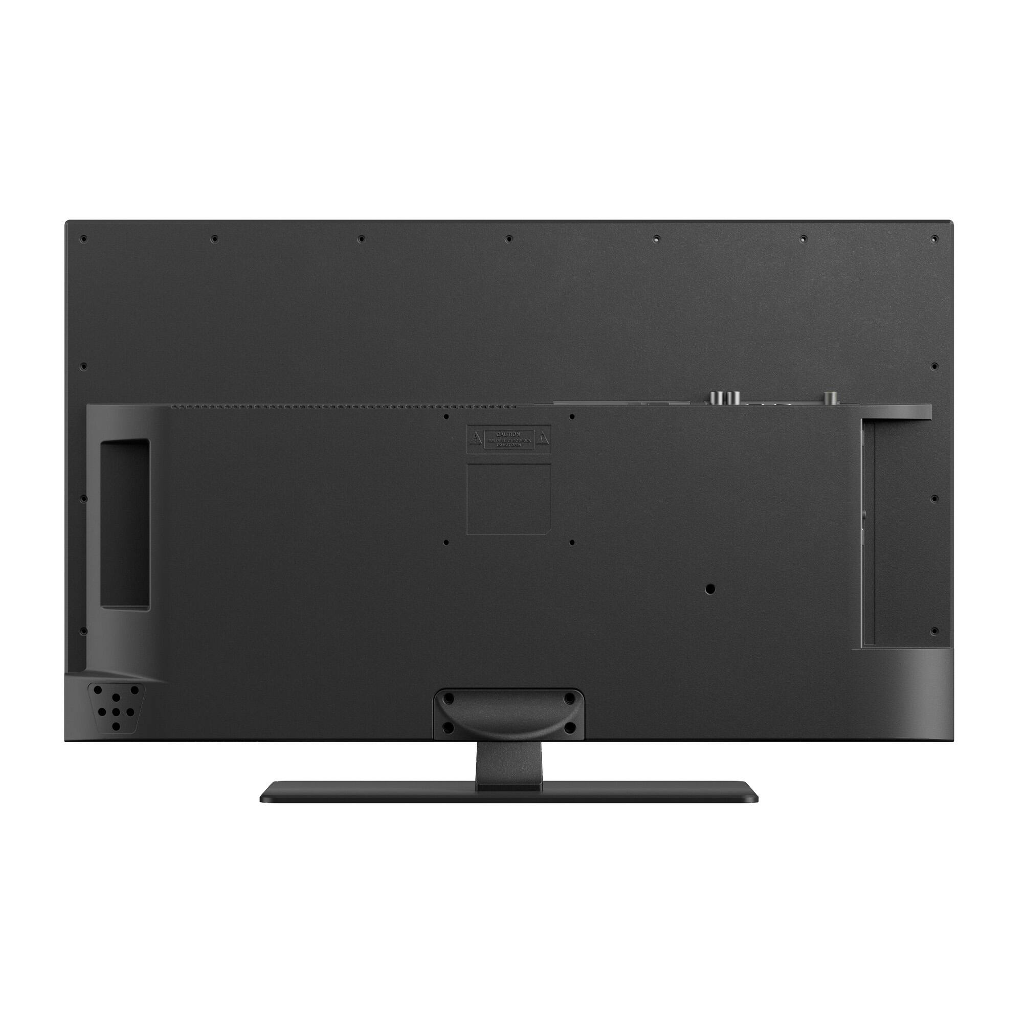 Back. Sylvox - Limo 27" QLED Google TV Smart RV TV with Built-in DVD Player, 12V/24V 1080P Full HD for Camper - Black.
