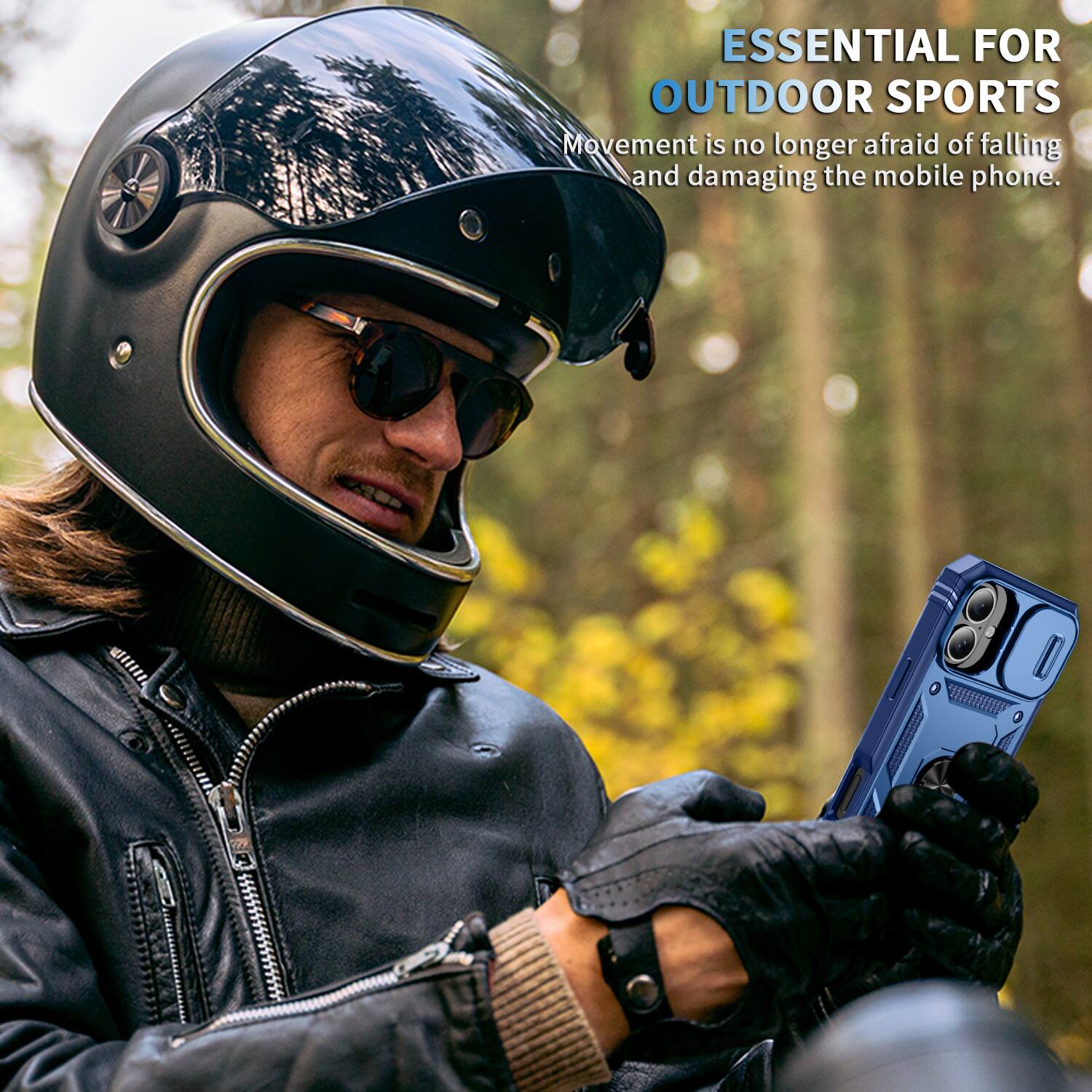 ESSENTIAL FOR OUTDOOR SPORTS  
Movement is no longer afraid of falling and damaging the mobile phone.