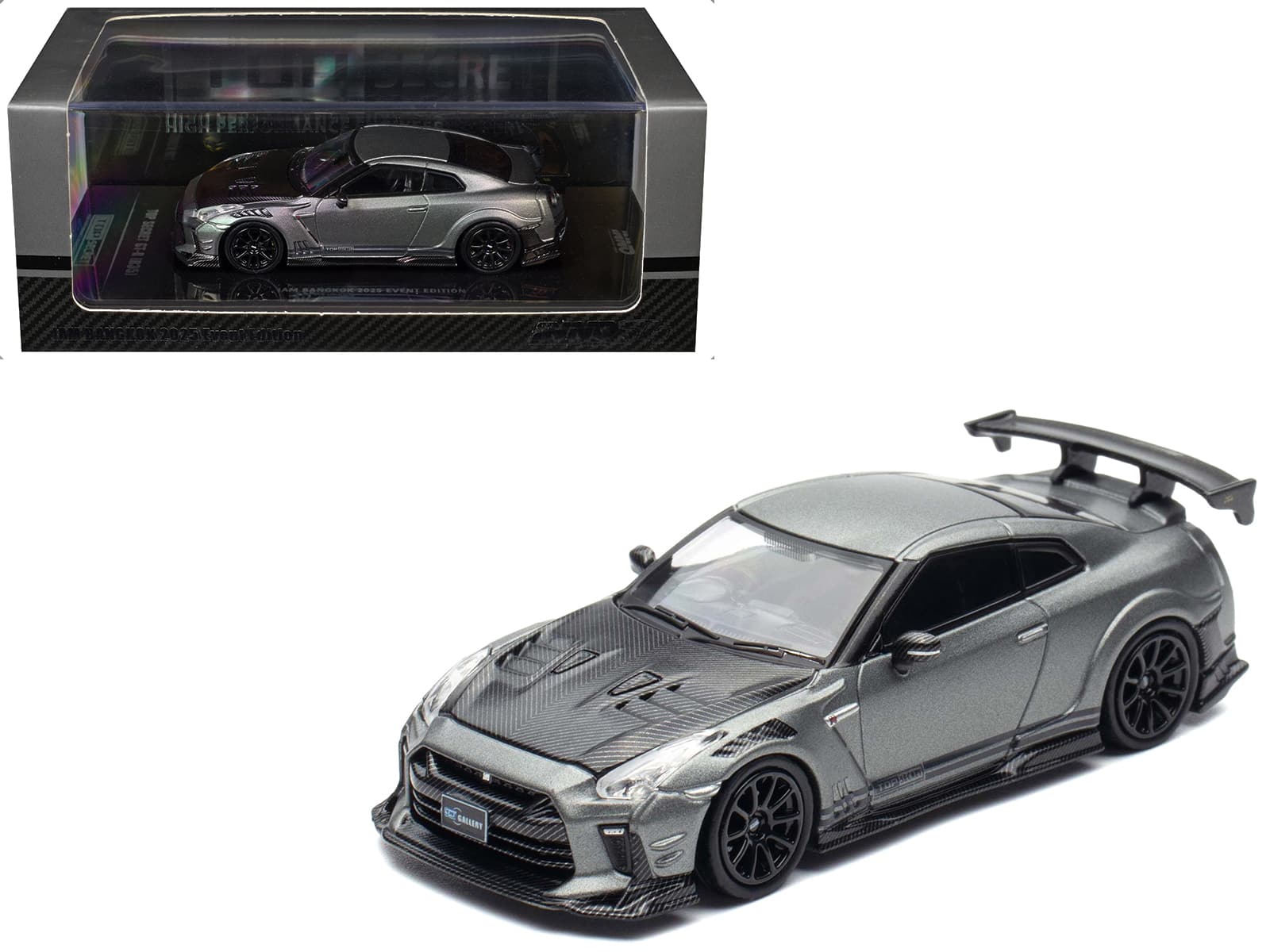 "Nissan GT-R (R35) ""Top Secret"" RHD Gray Metallic w/Carbon Hood ""IAM Bangkok 2025 Event Ed"" 1/64 Model Car by Inno Models" price history on PriceWatchPro