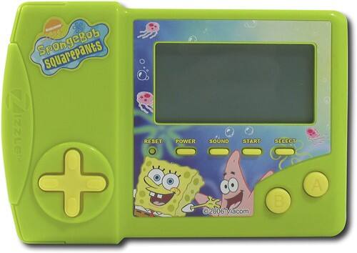 Front Standard. Zizzle - Advanced Gamer SpongeBob SquarePants Handheld Game.