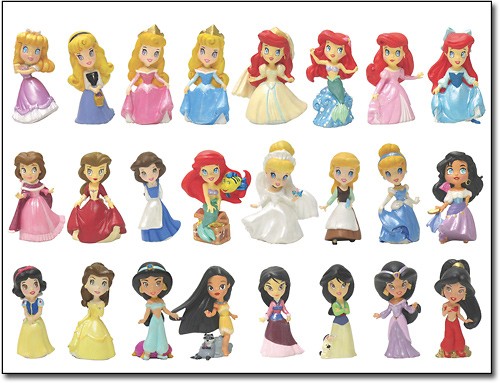 miniature princess figurines