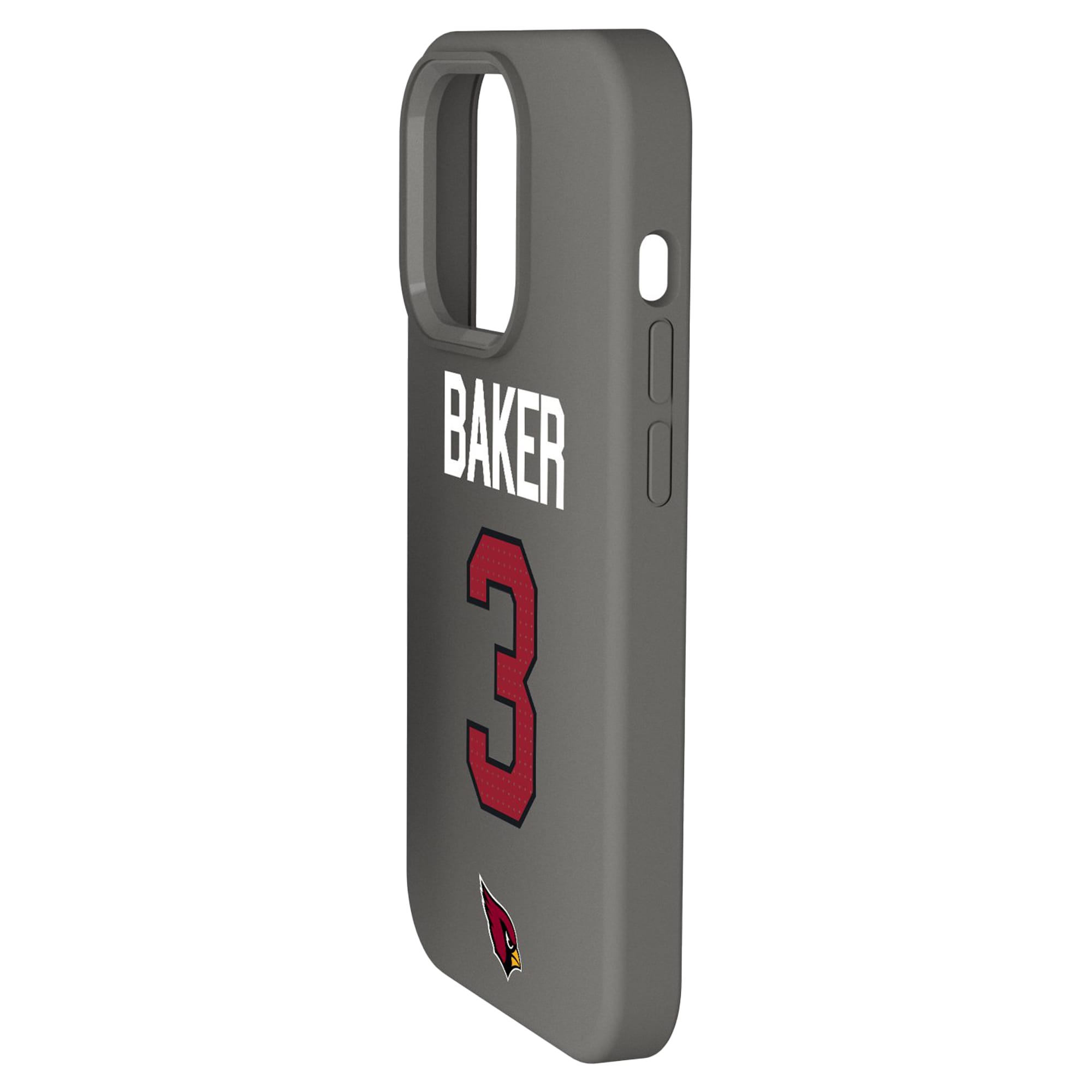 Alt View 1. Keyscaper - Budda Baker Gray Arizona Cardinals Ready Soft Touch iPhone Case - 15 - Gray.