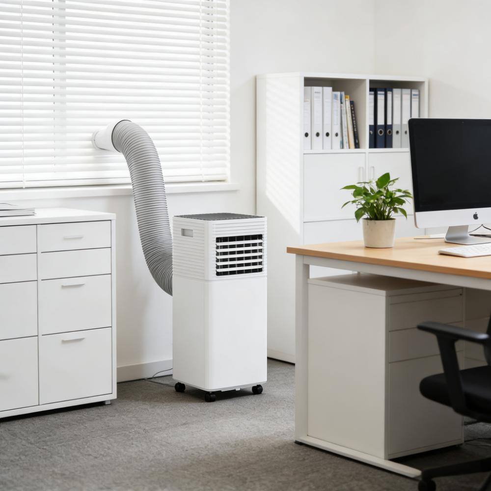 Front. Akoasm - 3-in-1 Mobile Portable Air Conditioner for Cooling and Dehumidifying.