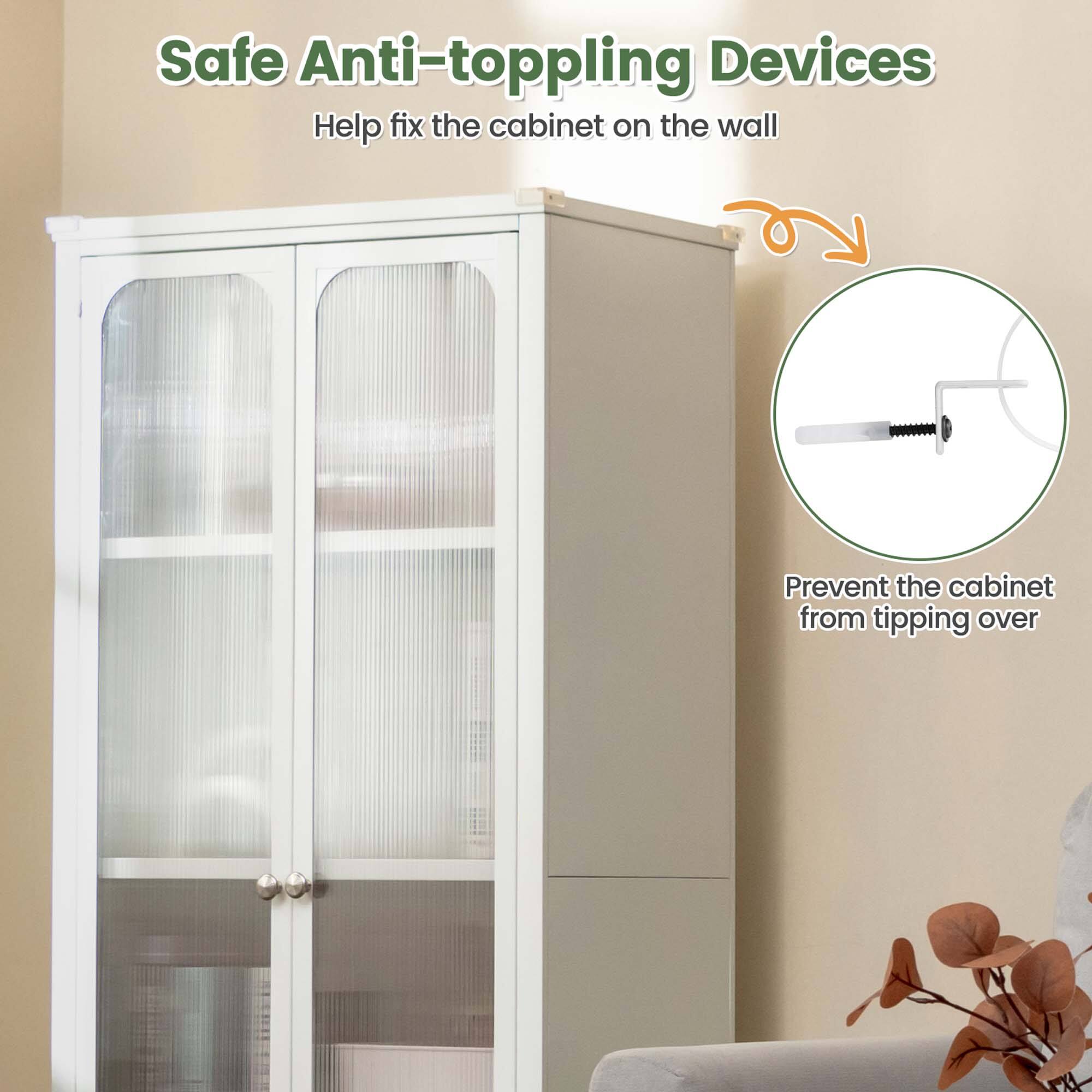 Safe Anti-toppling Devices
Help fix the cabinet on the wall
Prevent the cabinet from tipping over