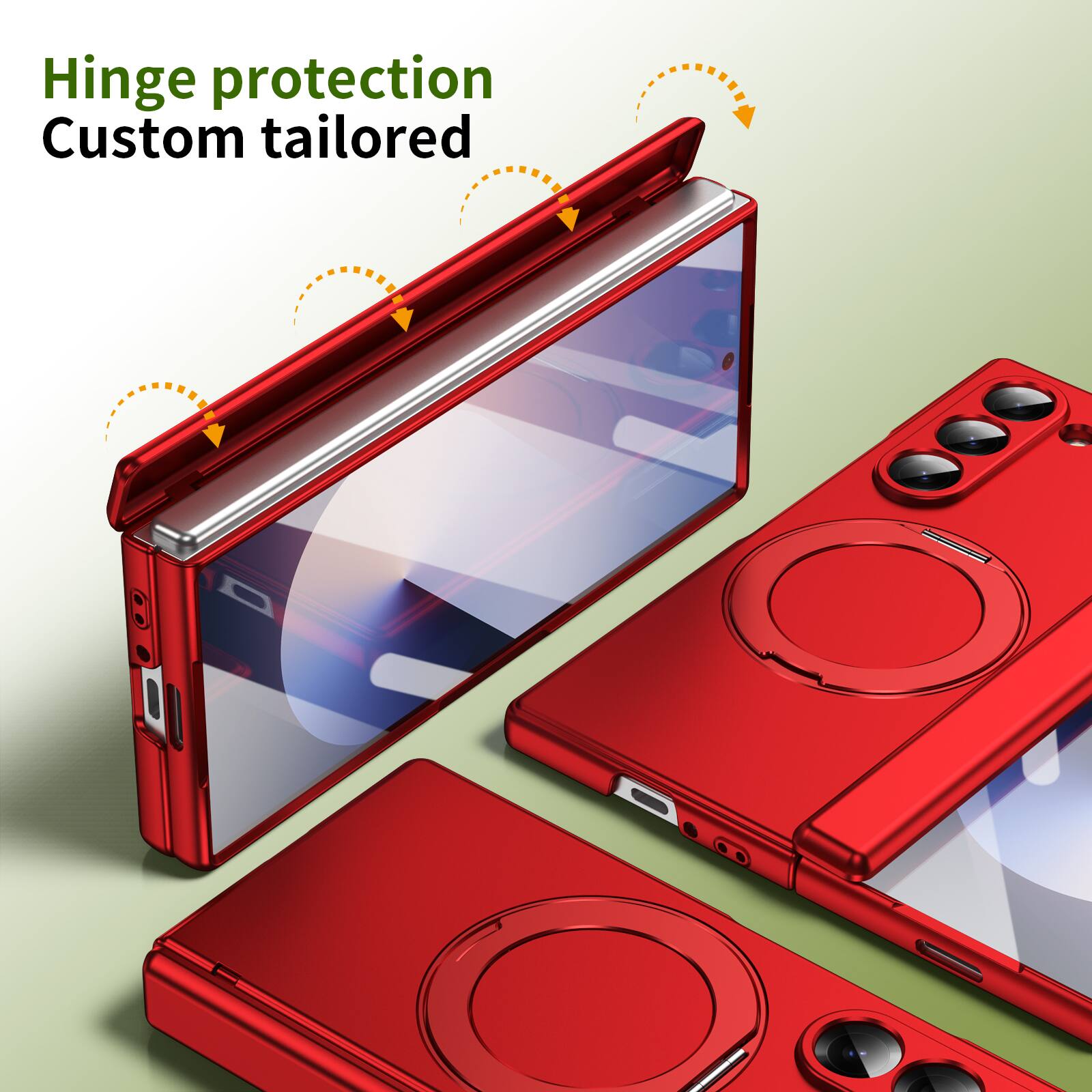 Hinge protection  
Custom tailored