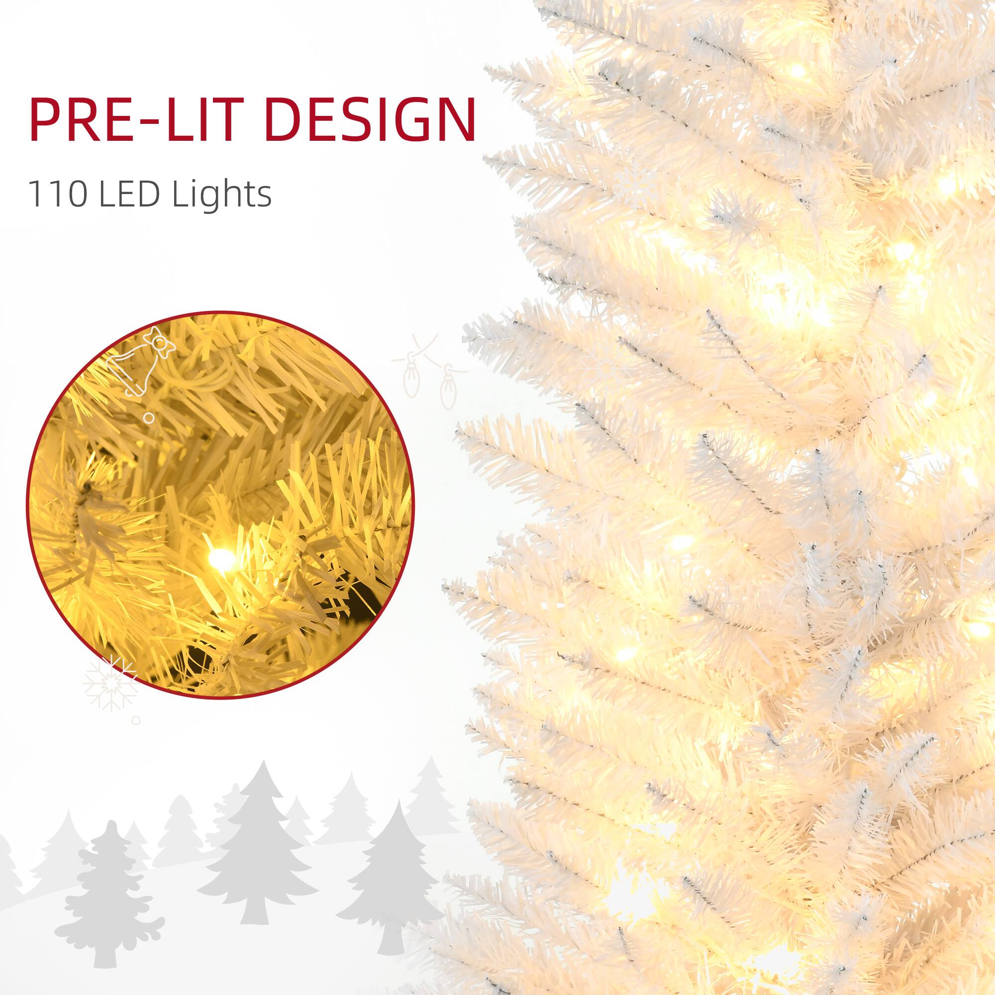 PRE-LIT DESIGN  
110 LED Lights