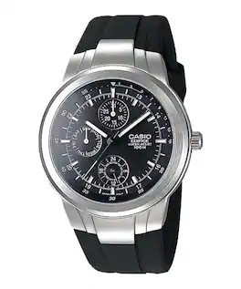 Casio - Men's Classic Chronograph Watch with Dial - EF-305-1AV - Black