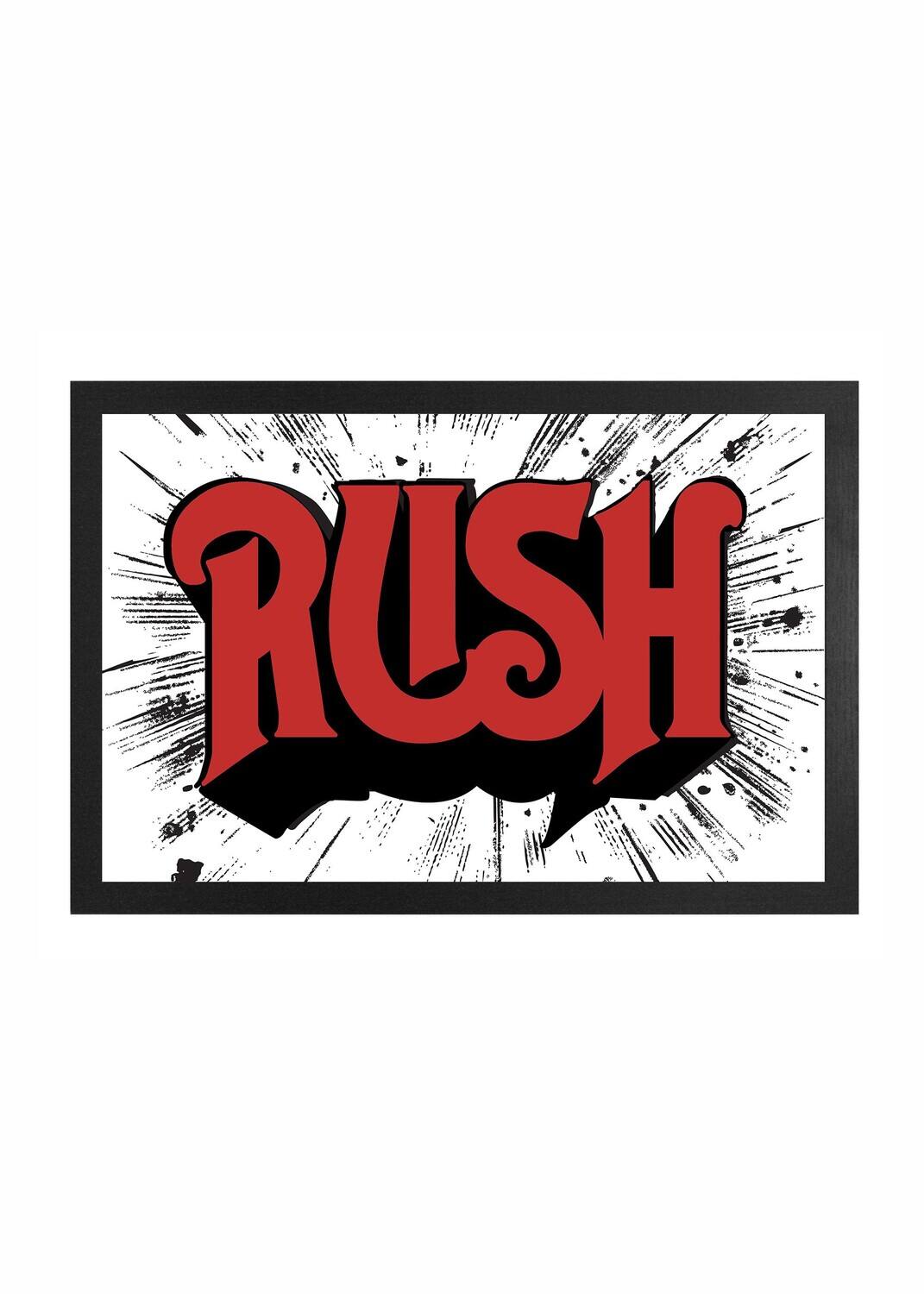 Front. PopMarket - Rush - Rush - Logo - 11x17 Framed Print With Gel-Coat   - POSTERS - Multicolor.