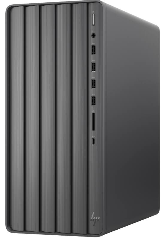 Alt View 2. HP - Envy TE01-5000t High Performance Business Desktop (Intel i7-14700, 16GB DDR4, 1TB PCIe SSD, Win11 Pro) - Nightfall Black.