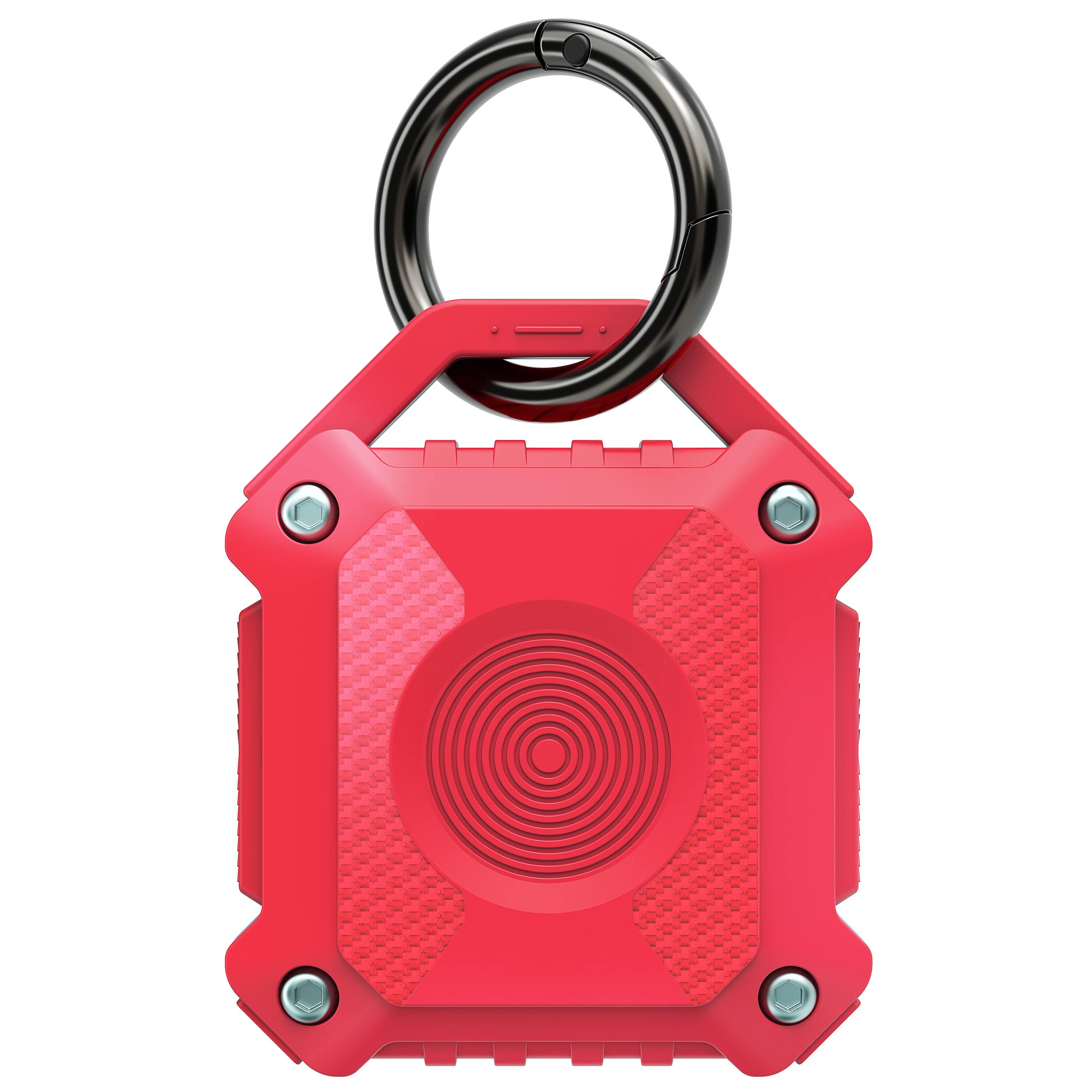 Alt View 1. Vena - For Apple AirTag Holder, AirTag Keychain iP56 Water Resistant, AirTag Case Cover For Pet Dog Cat Collar Luggage , Red - Red.