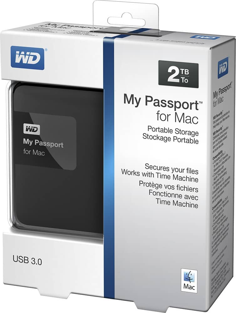 Best Buy Wd My Passport For Mac 2tb External Usb 3020 Portable Hard Drive Black 2727