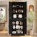 Alt View 2. Aheaplus - 71'' Tall Farmhouse Pantry Storage Cabinet with 4 Barn Doors and Drawer, Cupboard with Adjustable Shelves - Black.