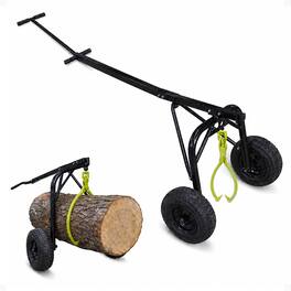 Timber Tuff - Steel Log Carrier Dolly, 1000 Pound Capacity with ATV Compatibility