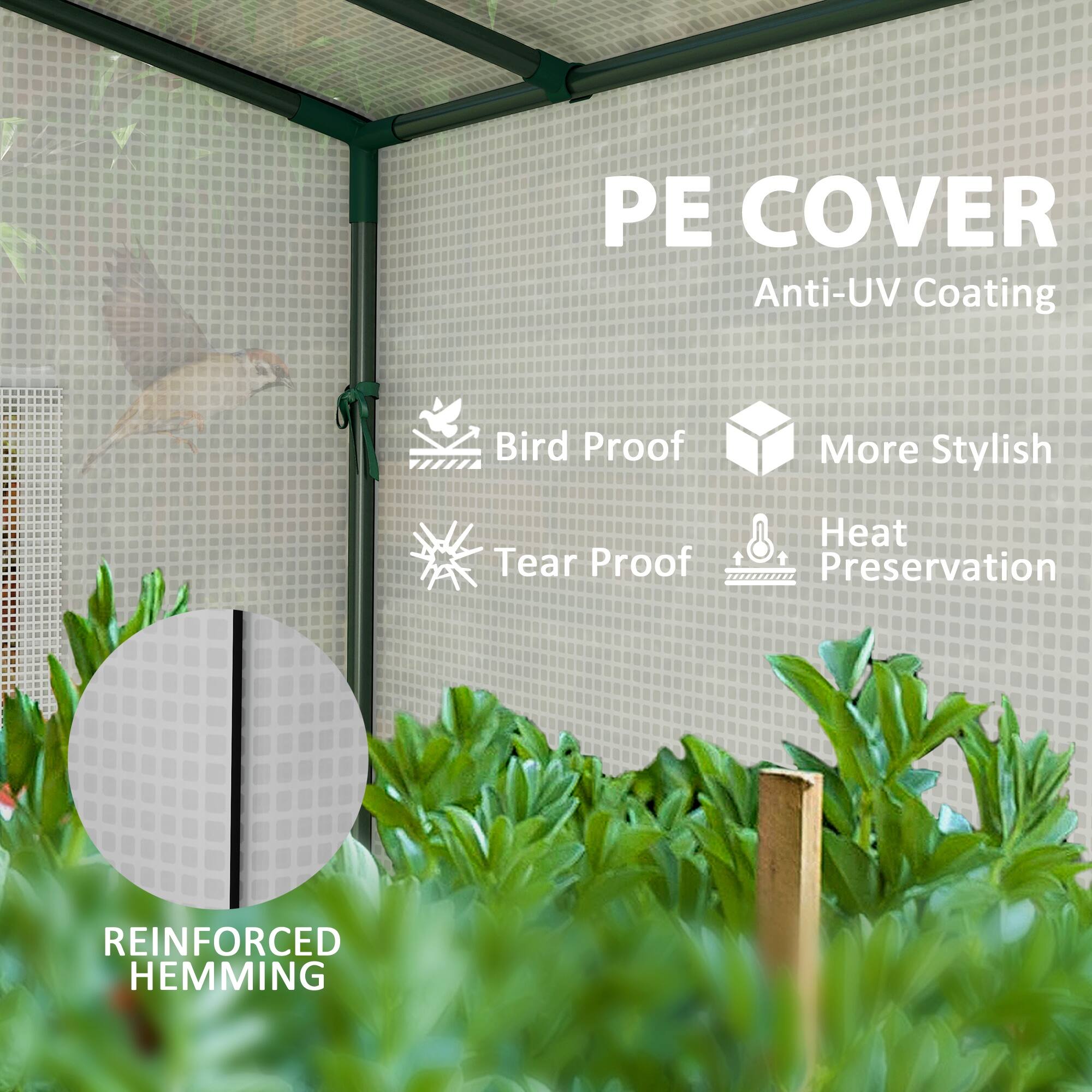 PE COVER, Anti-UV Coating, Bird Proof, More Stylish, Tear Proof, Heat Preservation, REINFORCED HEMMING