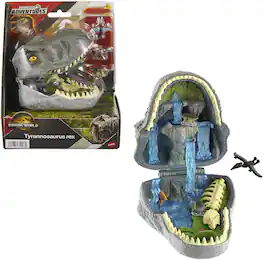 Mattel - Jurassic World: Rebirth Micro Adventures Tyrannosaurus Rex Playset - COLLECTIBLES - Multicolor