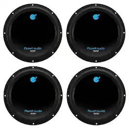 4) PLANET AUDIO AC10D 10" 6000W Power Car Audio Subwoofers Power Subs Woofers - Black