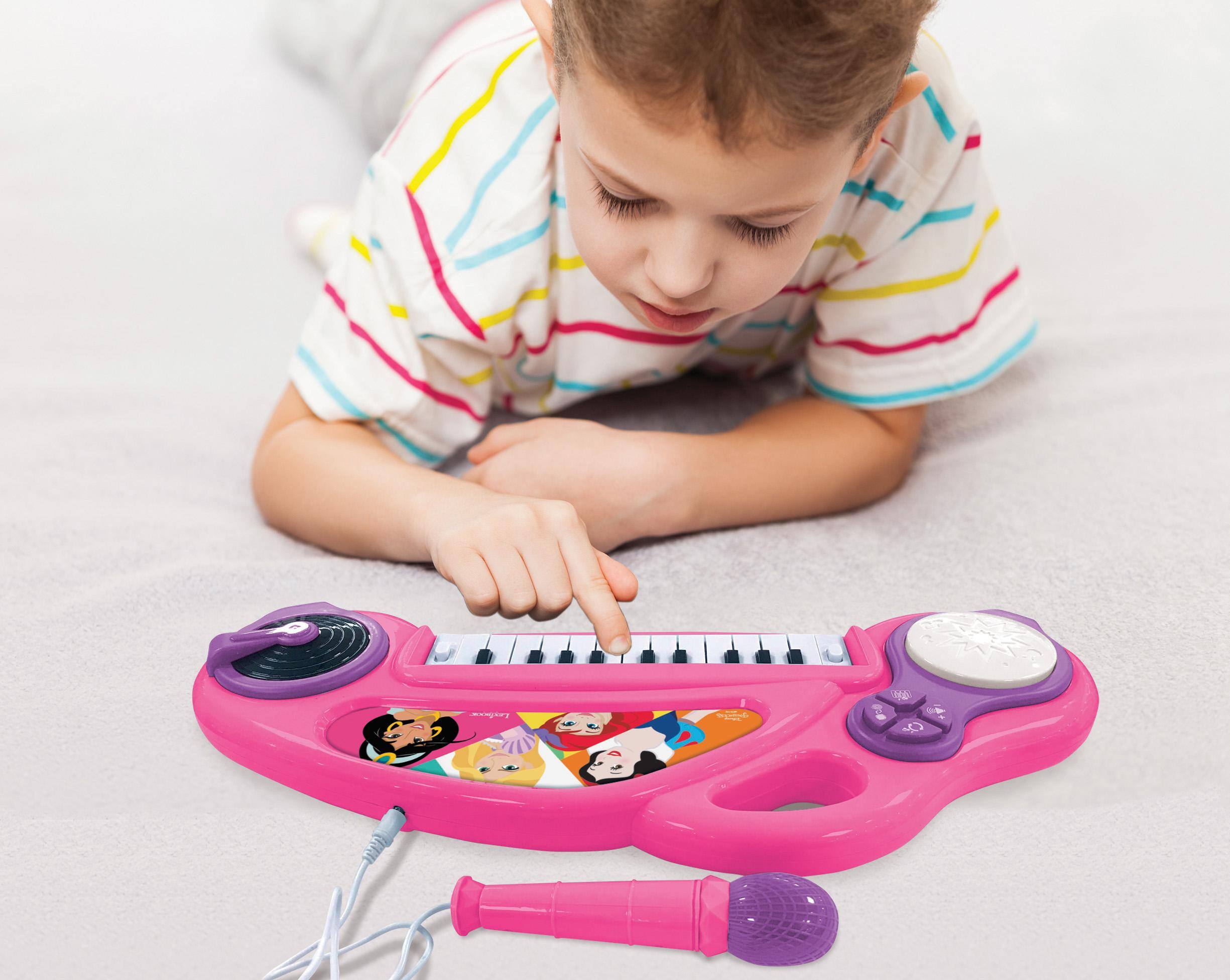 Alt View 3. Lexibook - Disney Princess Fun Electronic Keyboard with Lights.