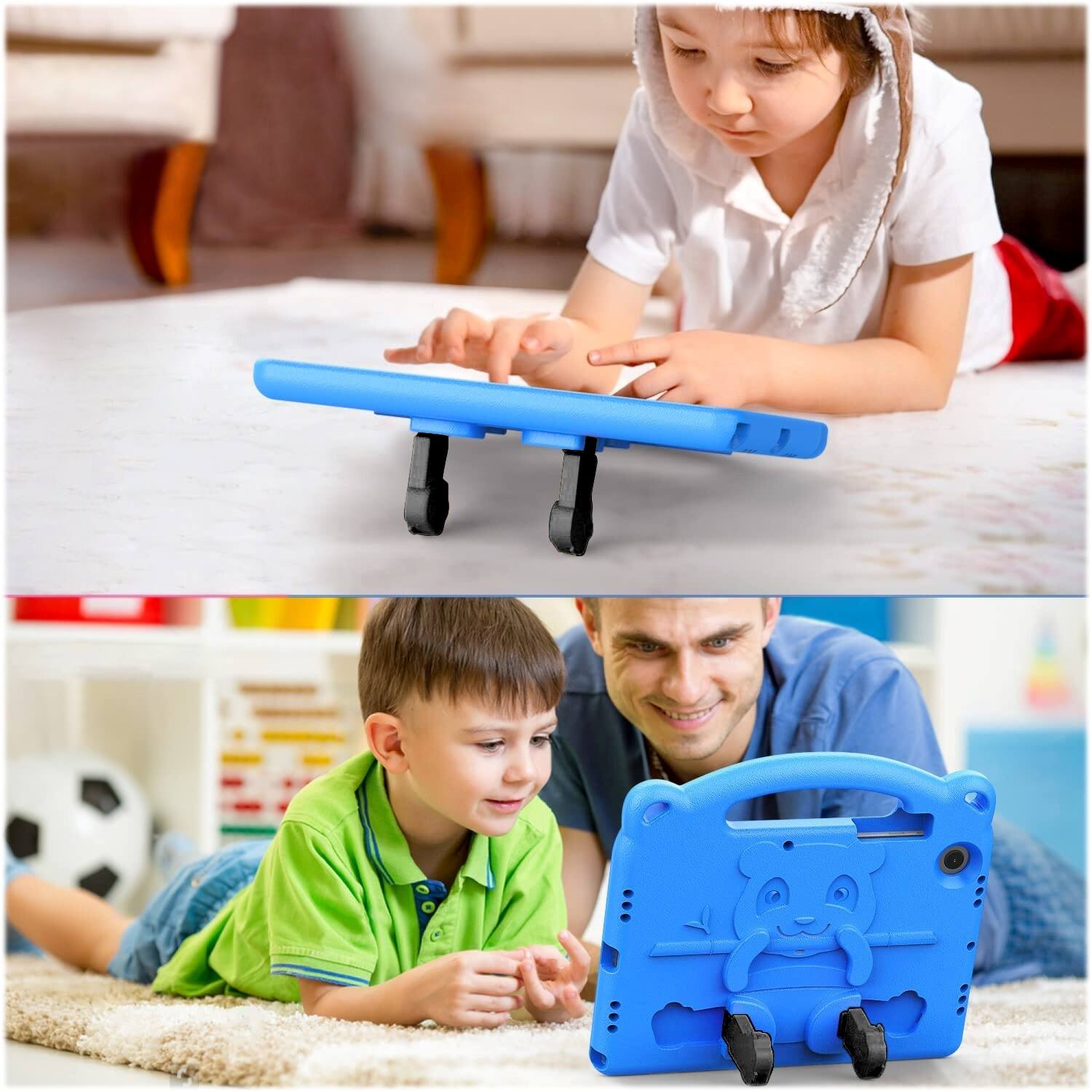 Alt View 16. SaharaCase - Teddy Bear KidProof Case for Samsung Galaxy Tab A8 - Blue.