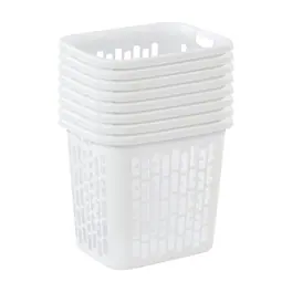 Sterilite - Ultra Easy Carry Plastic Dirty Clothes Laundry Basket Hamper, (8 Pack) - White