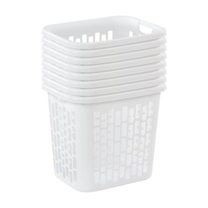 Front. Sterilite - Sterilite Ultra Easy Carry Plastic Dirty Clothes Laundry Basket Hamper, (8 Pack) - White.