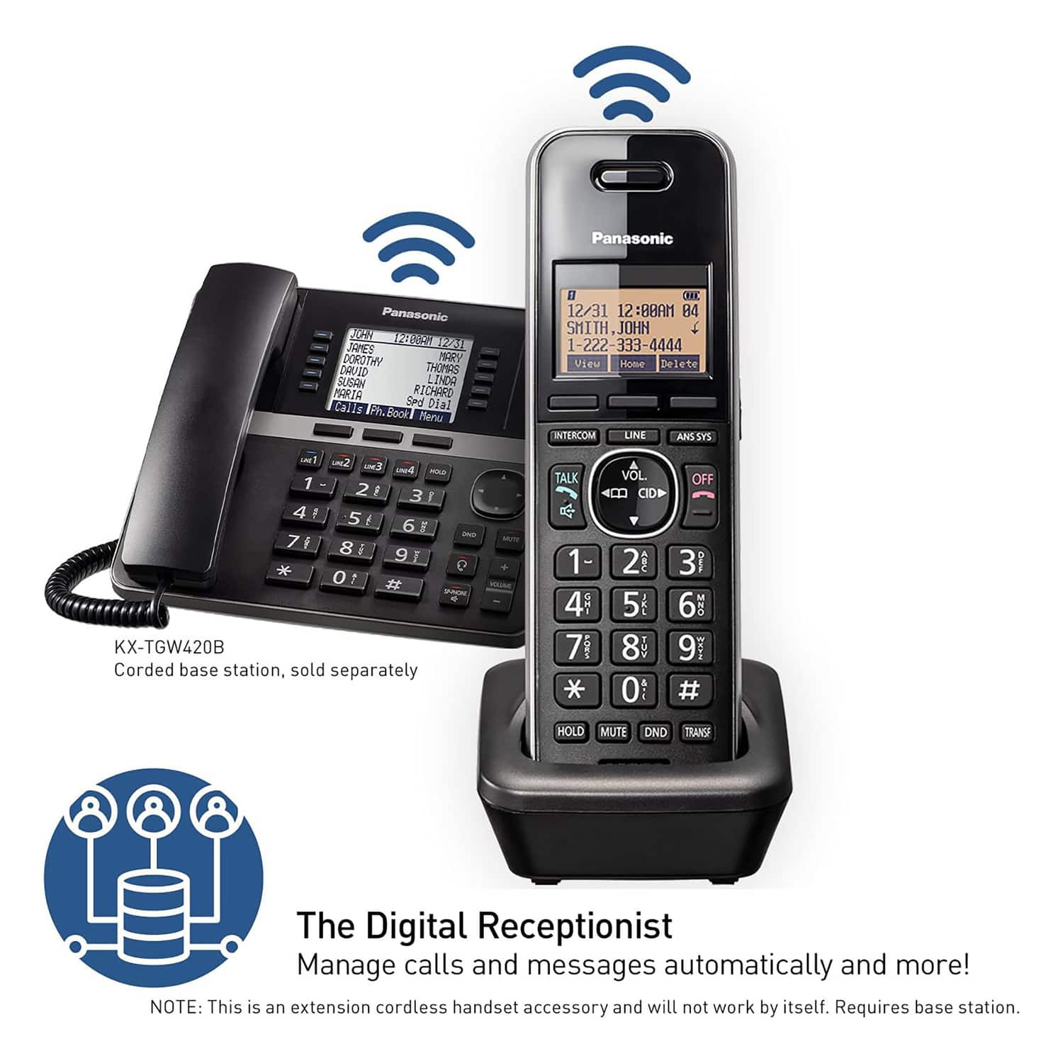 Panasonic Cordless Office Phone Extension Accessory KX TGWA41