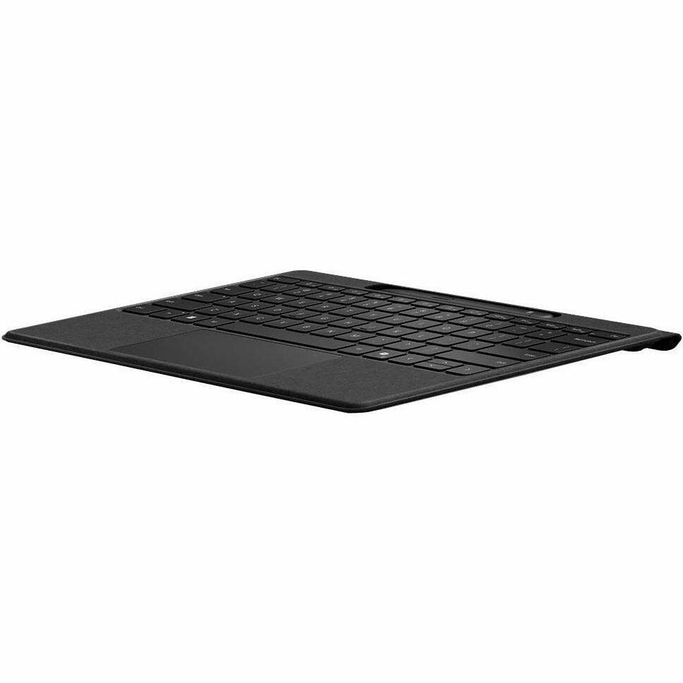 Alt View 1. Microsoft - Microsoft Surface Pro Flex Keyboard - Black with Bold Keyset - Wireless Connectivity - Bluetooth - 32.81 ft - CoPilot - Black.