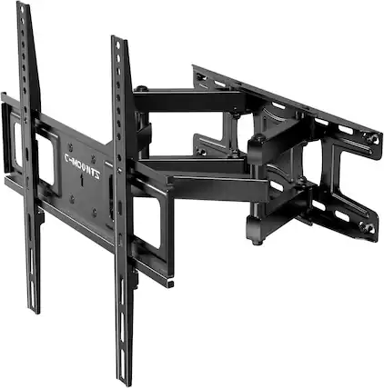 Front. CloudRest Pro - TV Wall Mount Bracket with Articulating Swivel Extension Tilting Leveling for 37-75" inch TVs Wall Mount Holds 110 LBS - Black.