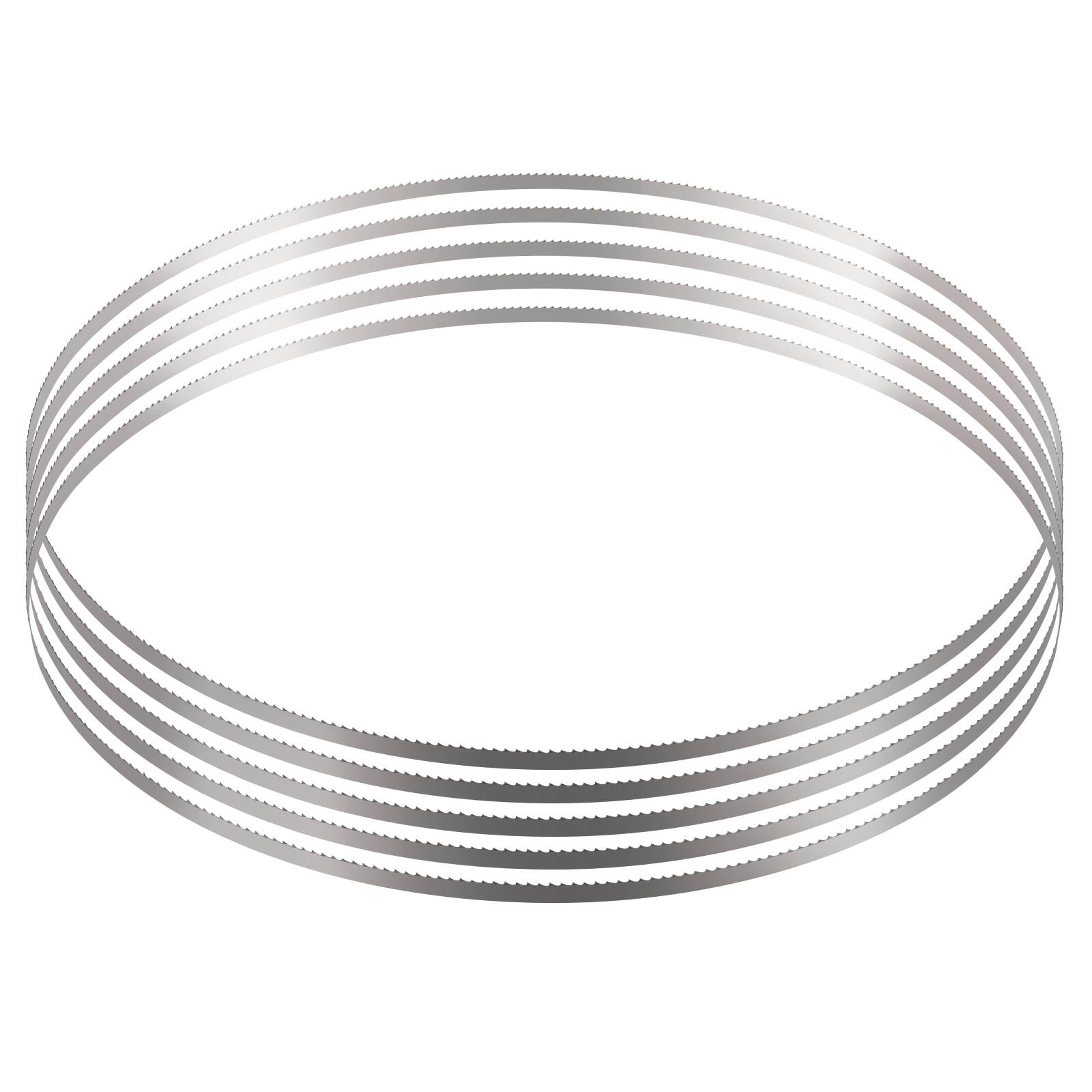 Alt View 5. VEVOR - Band Saw Blade, 83.5x0.63x0.02 inch, 5 PCS/Pack Meat Bandsaw Blades for Replacement, Carbon Steel Blade - Silver.