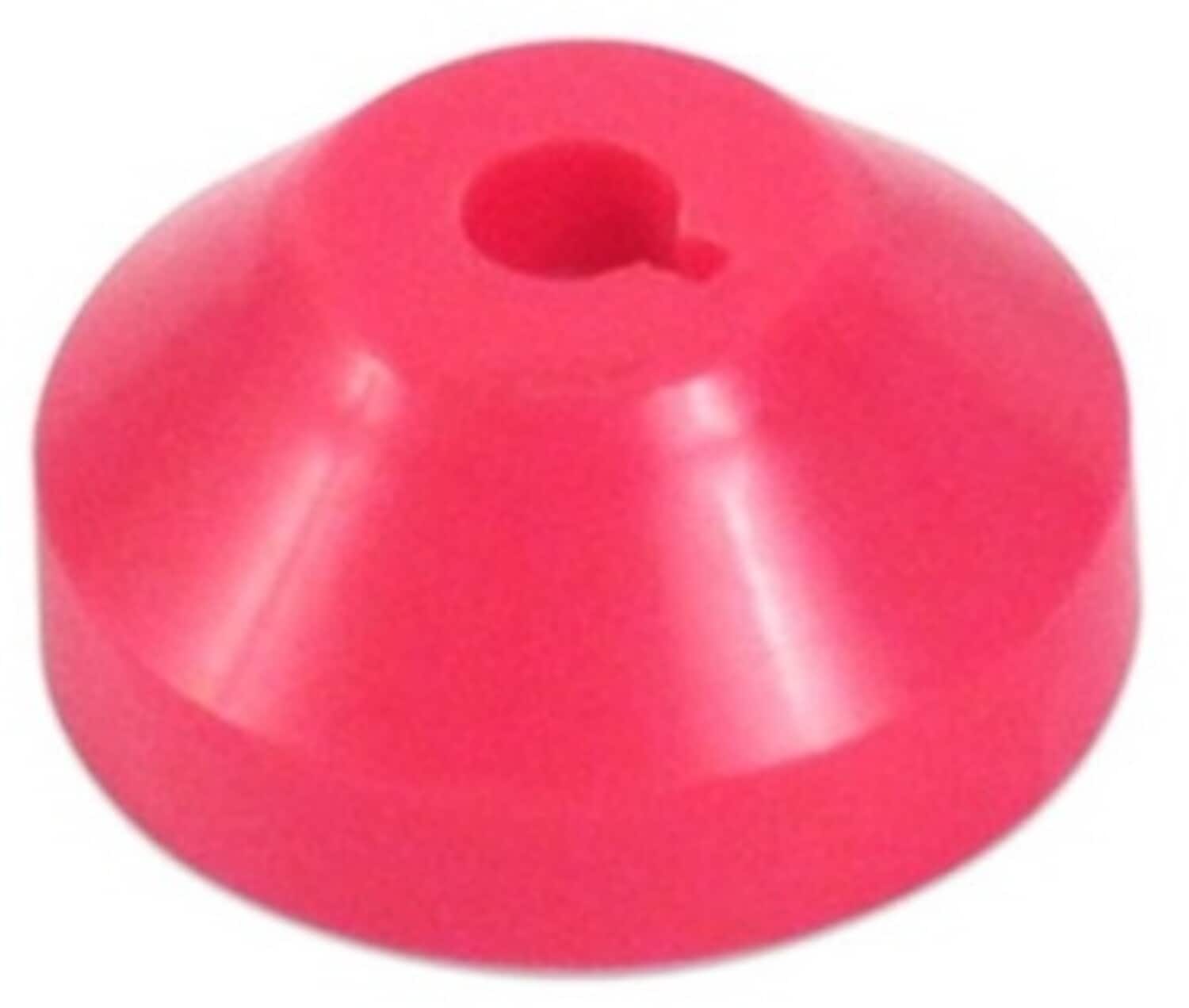 PopMarket - Bags Unlimited A45AD5Pk - 7 Inch 45 RPM Record Adaptor Dome - 5 Pack (Red) - VINYL ACCESSORIES - Multicolor
