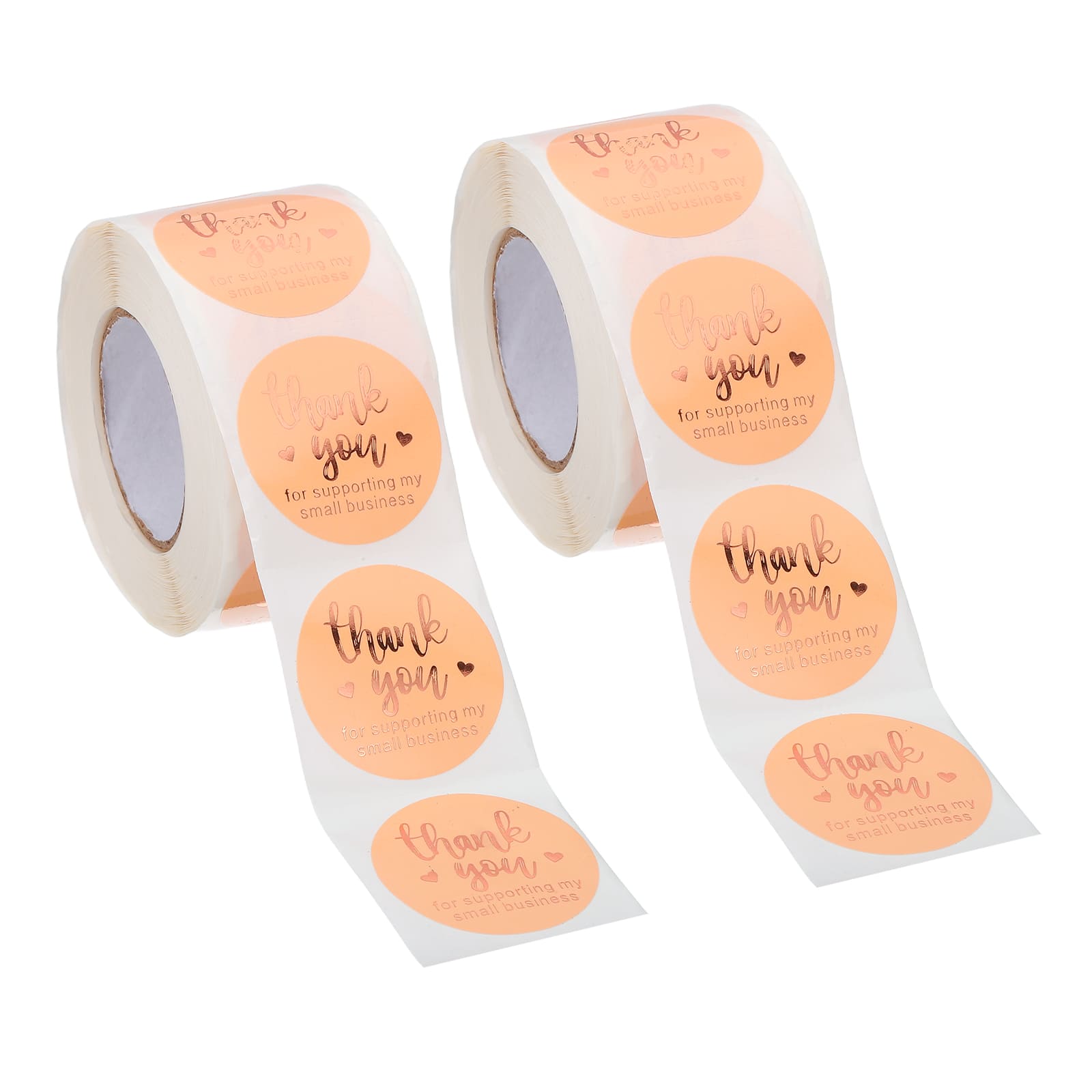Unique Bargains - 1000pcs Thank You Stickers, 1.5 Inch Round Self-Adhesive Labels Roll for Small Business Sealing Box Envelope - Pink/Rose Gold price history on PriceWatchPro