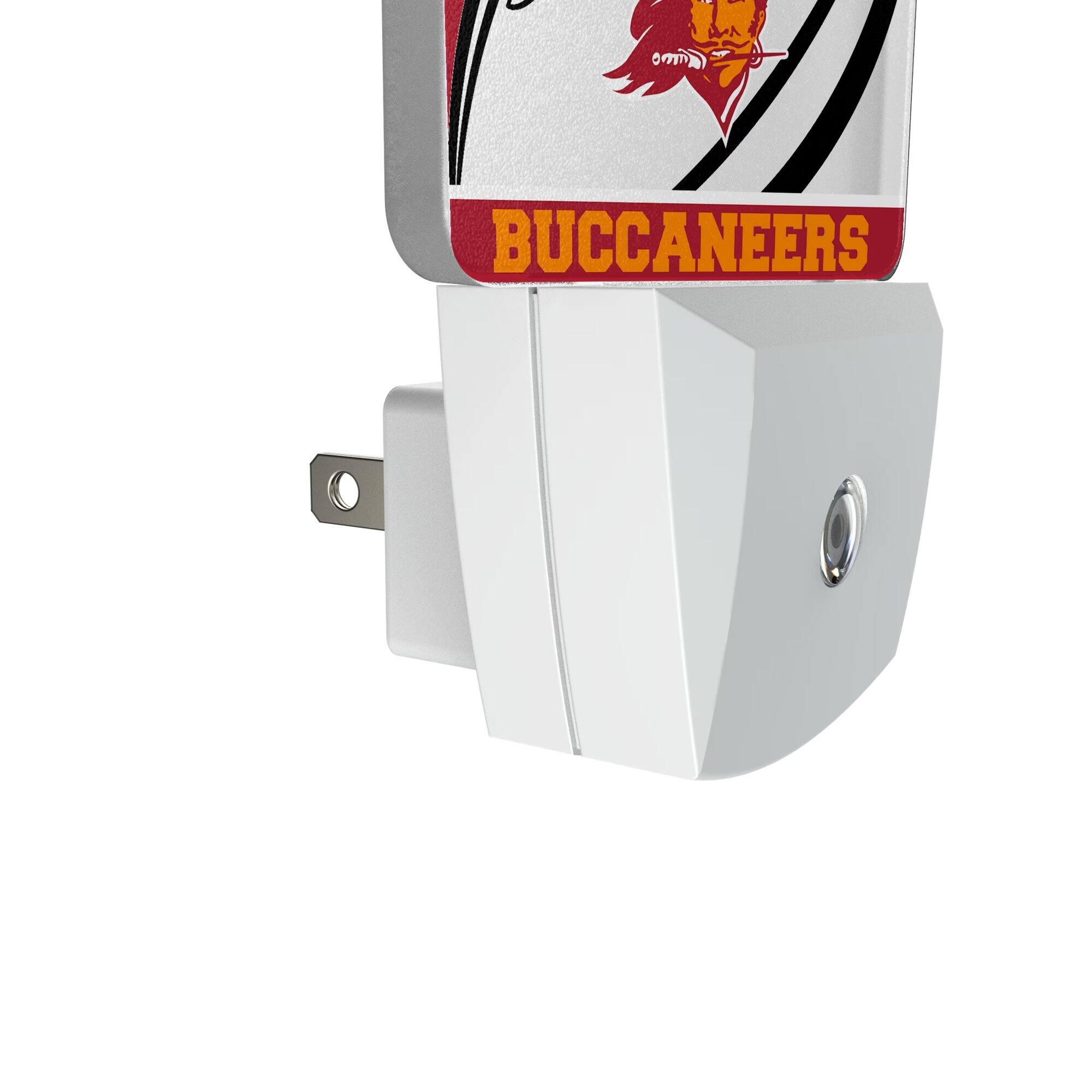 Alt View 2. Keyscaper - Tampa Bay Buccaneers Passtime Design Nightlight 2-Pack - Multicolor.