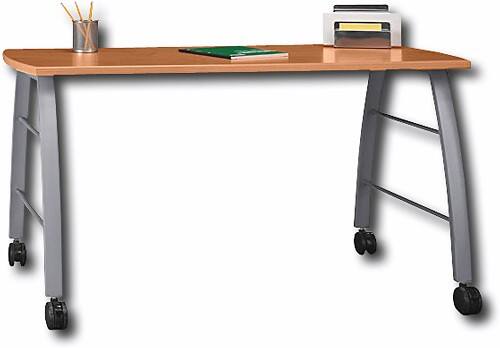 Angle Standard. Bush - Mobiletech Mobile Desk - Natural Cherry.
