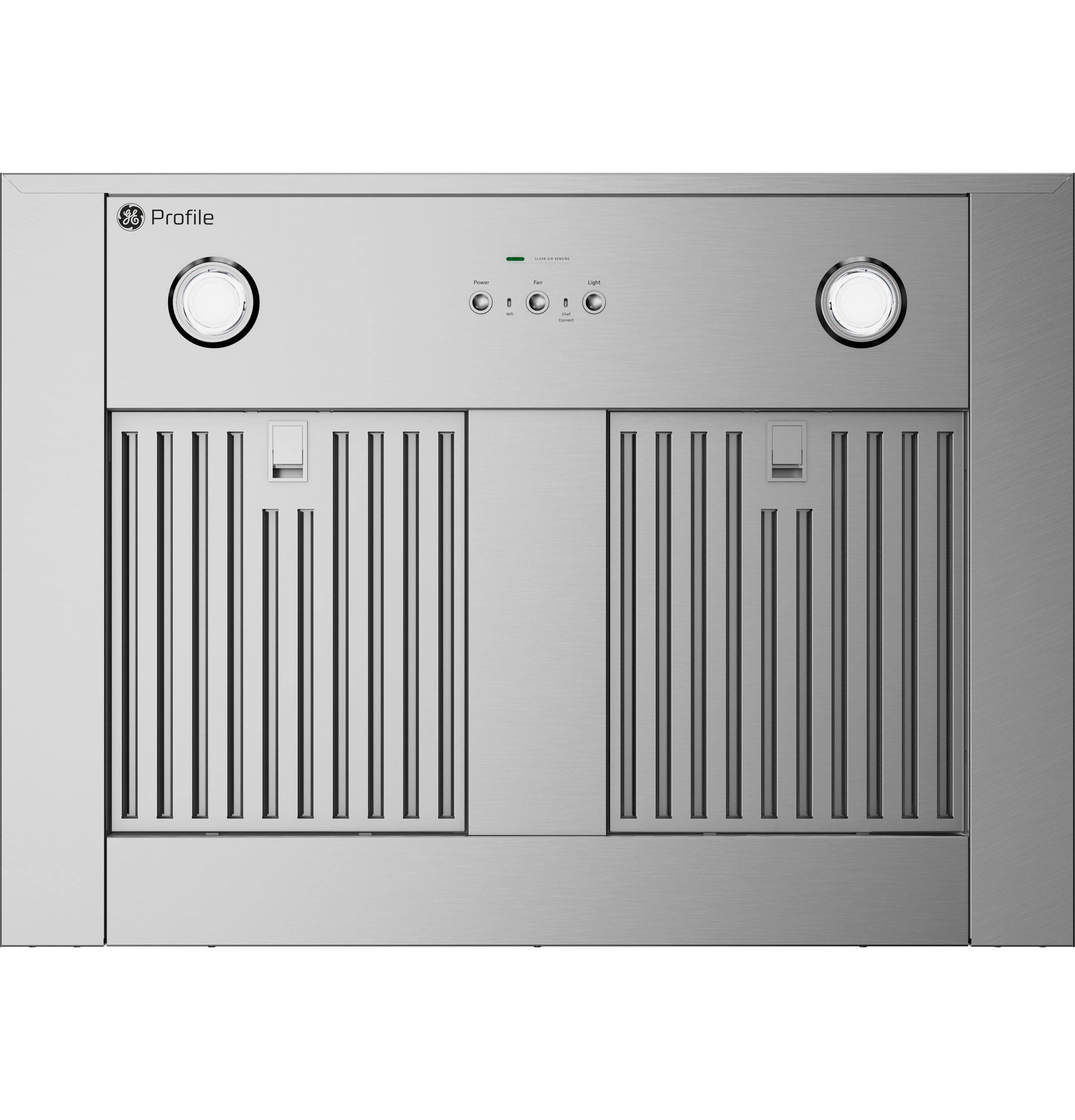 Alt View 11. GE Profile - 30" Convertible Range Hood - Stainless Steel.