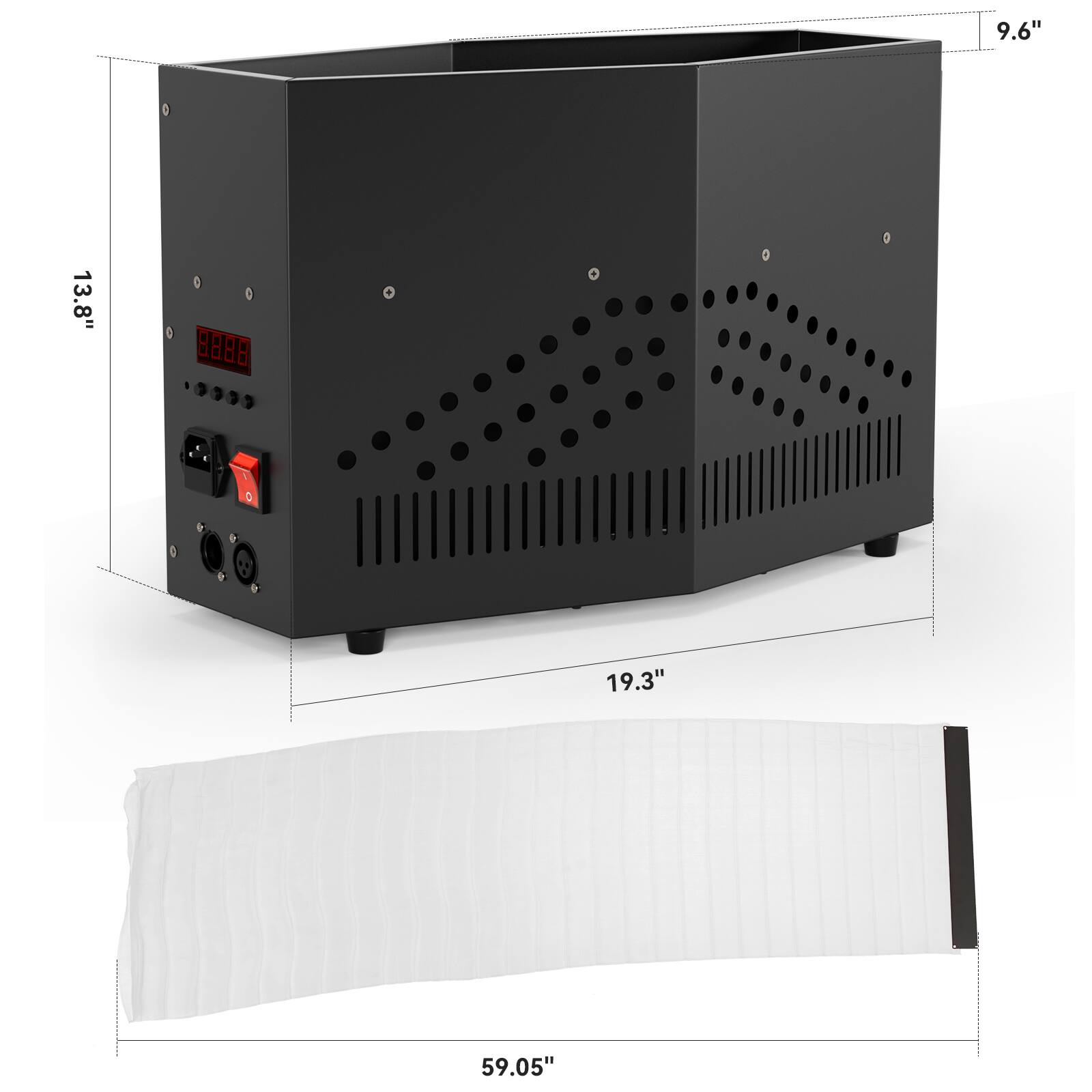 9.6" 13.8"  
19.3" 59.05"