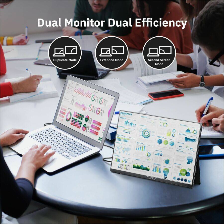 Dual Monitor Dual Efficiency

- Duplicate Mode
- Extended Mode
- Second Screen Mode

INFOGRAPHIE
49 49:167 67 149 149-167: 167: COD KZY