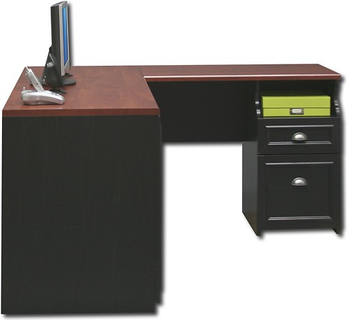 Best Buy Bush Fairview L Desk Black Wc53930