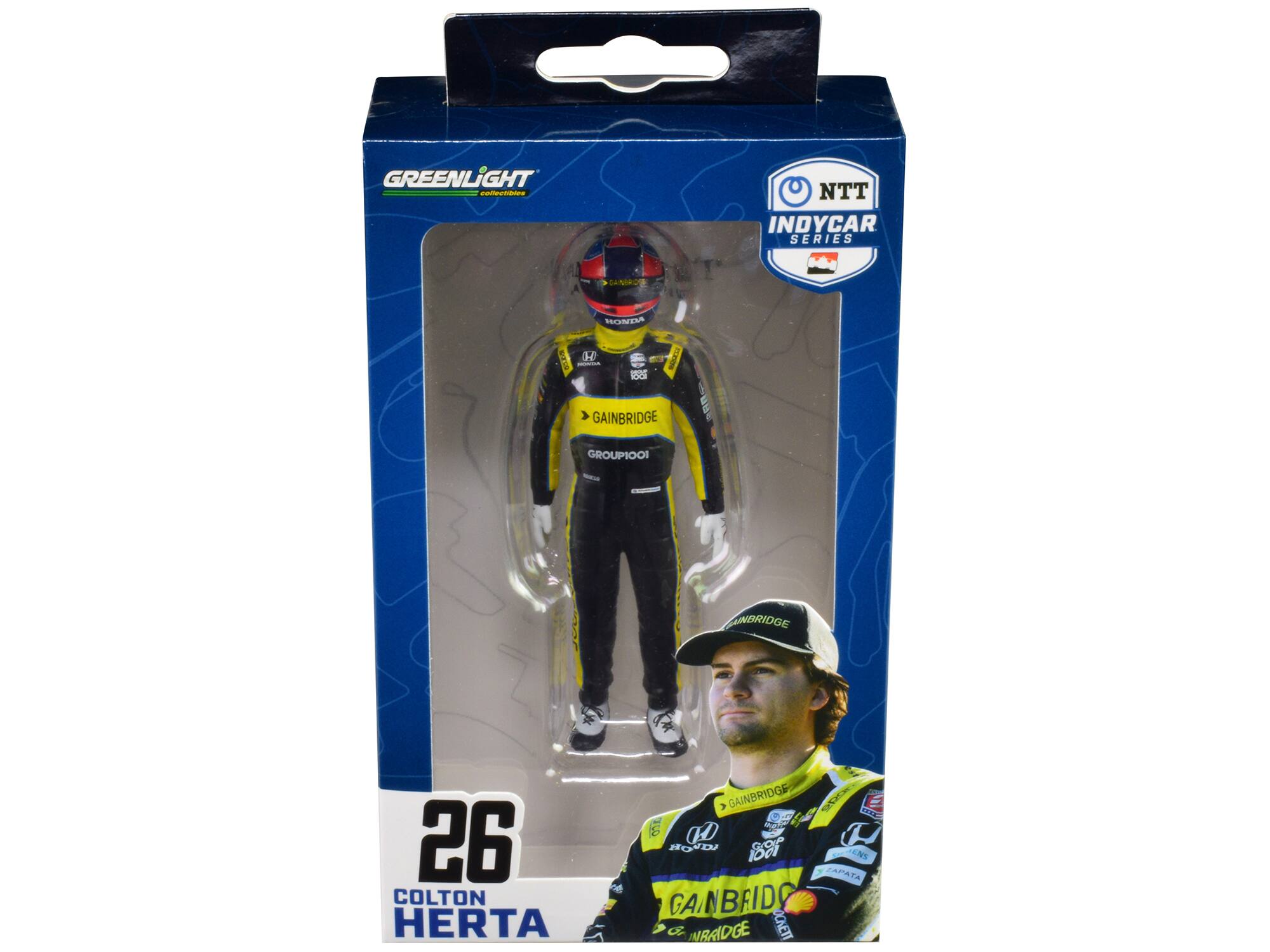 GREENLIGHT POETIre NTT INDYCAR SERIES PIANIRE HONDA E s0 i - 88 GAINBRIDGE GROUPIOOI - ANDRIDGE 26 COLTON HERTA 3 GAINBRIDG St - E O5E S CD H HOD 1ar CENC ZAPATA GAINBEID O NBAIDGE OCKETT