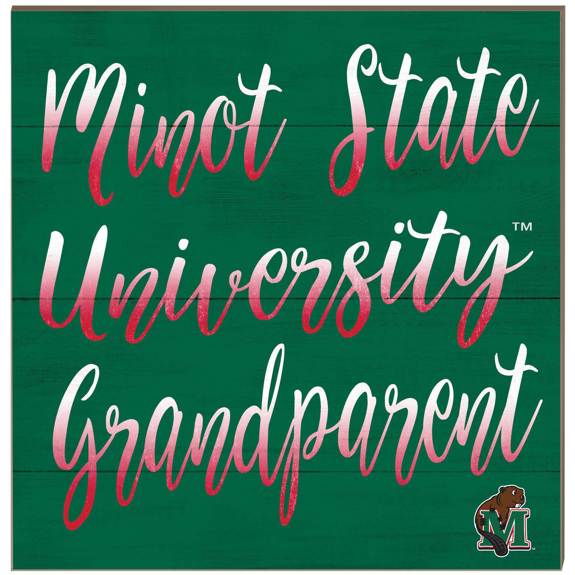 Minot State Beavers 10'' x 10'' Grandparent Plaque