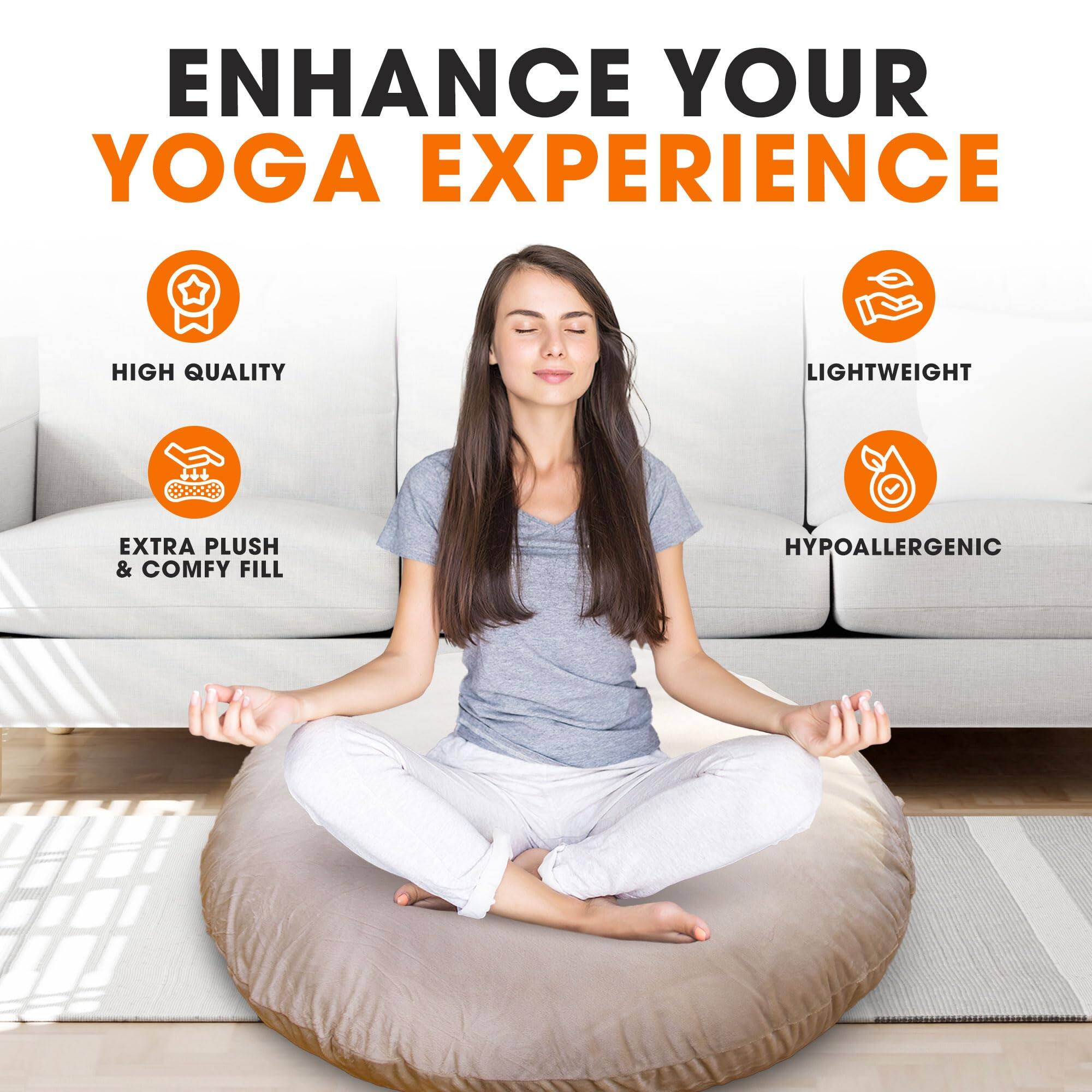 ENHANCE YOUR YOGA EXPERIENCE

HIGH QUALITY

LIGHTWEIGHT

EXTRA PLUSH & COMFY FILL

HYPOALLERGENIC