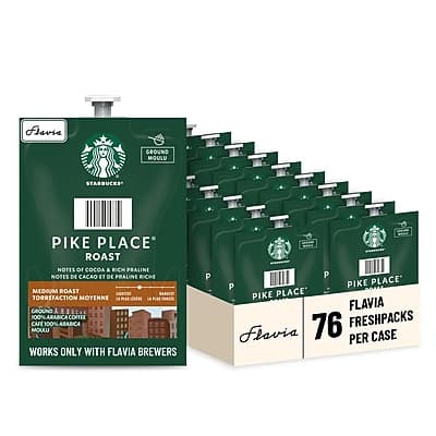 Starbucks - Pike Place Coffee Flavia Freshpacks, Medium Roast, 76/Carton