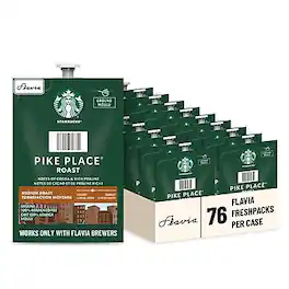 Starbucks - Pike Place Coffee Flavia Freshpacks, Medium Roast, 76/Carton (MDR01038)