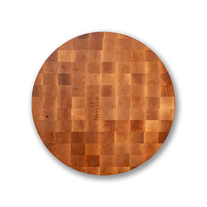 Front. John Boos - John Boos Maple Wood End Grain Round Board for Kitchen, 18" x 18" x 3" - Maple.